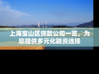 上海宝山区贷款公司一览，为您提供多元化融资选择